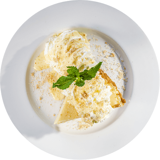 Classic dessert served with whipped topping at Sea Watch on the Ocean