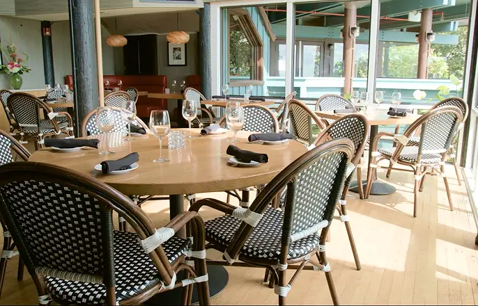 Elegant table setup for a private event at Sea Watch on the Ocean